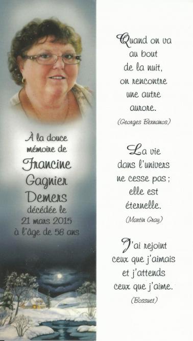 Francine Gagnier Demers