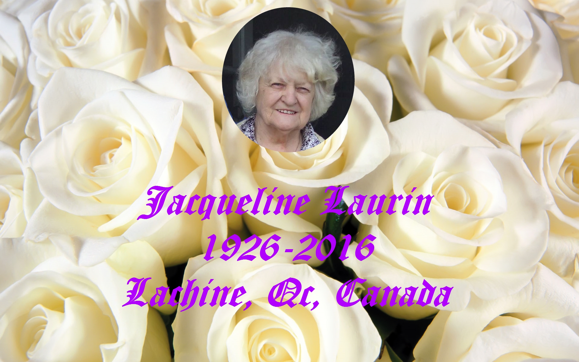Jacqueline laurin 1926 2016